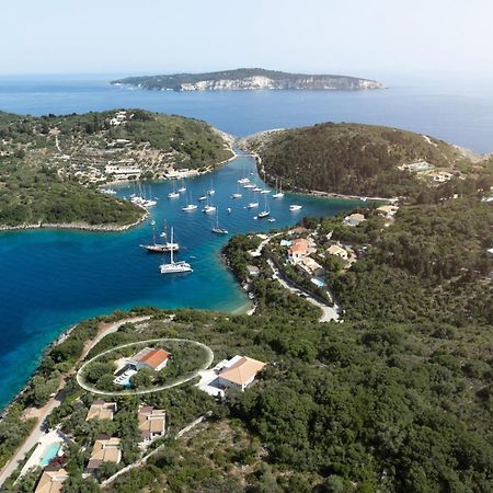فيلا Lioniskari Seaviews - Paxoi'S Private Pool Oasis Porto Ozias المظهر الخارجي الصورة