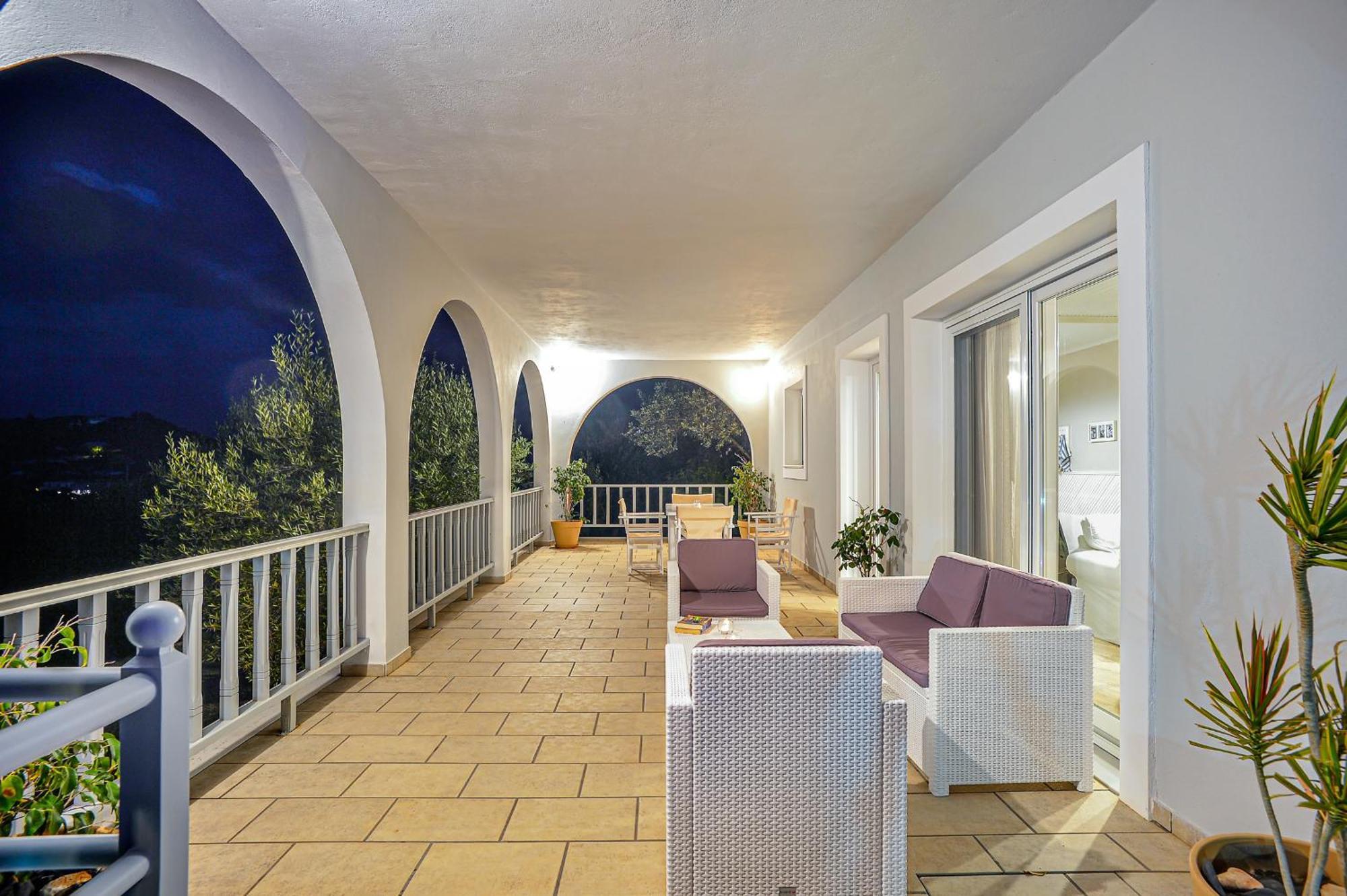 فيلا Lioniskari Seaviews - Paxoi'S Private Pool Oasis Porto Ozias المظهر الخارجي الصورة