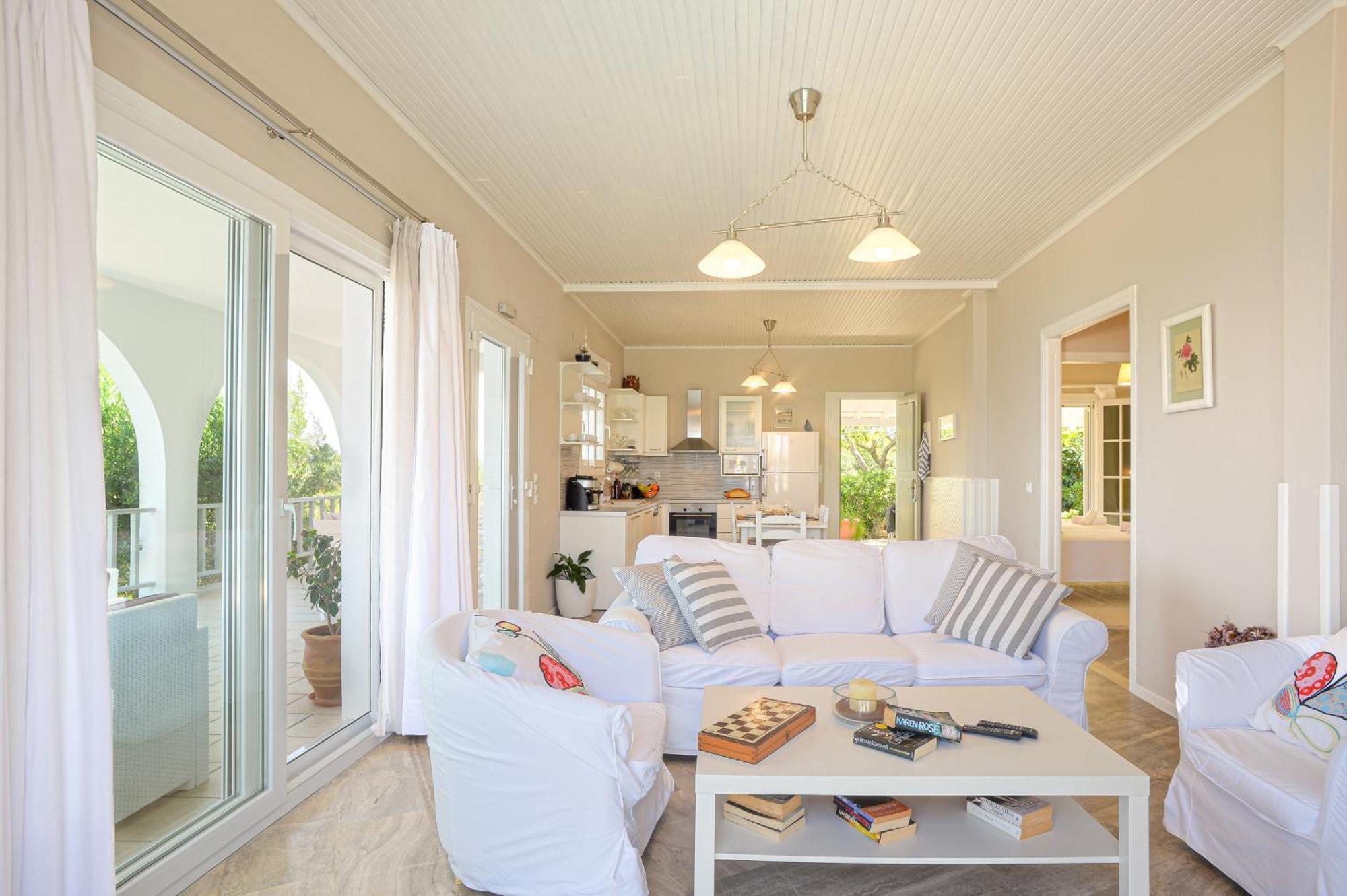 فيلا Lioniskari Seaviews - Paxoi'S Private Pool Oasis Porto Ozias المظهر الخارجي الصورة